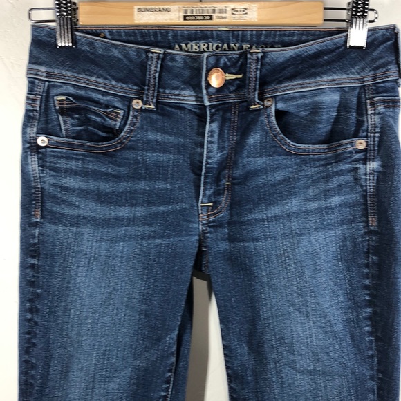 American Eagle Kick boot jeans size 2 short - Picture 2 of 6